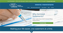 Desktop Screenshot of itemizedstatements.com